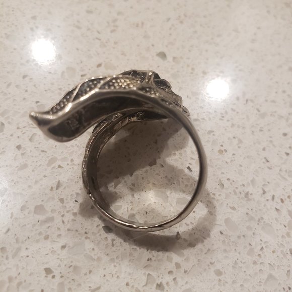 925 Sterling silver FOX ring size 10 - Picture 6 of 15